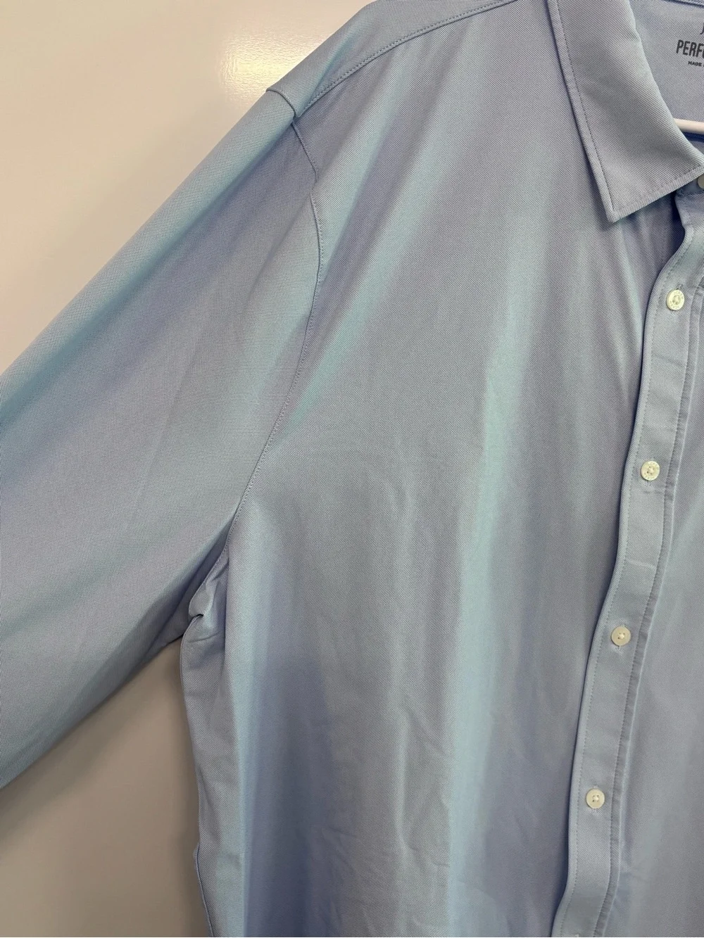 J.Crew Performance Mens Light Blue Long Sleeve Button Down Shirt Size XXL